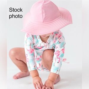 RuffleButts Pink Sun Hat NWT